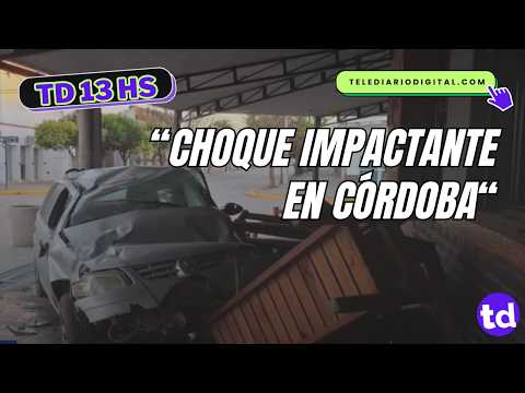 🚨 Brutal choque: un auto se incrustó contra un bar en Córdoba