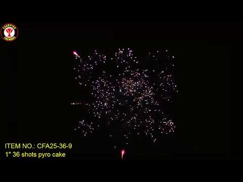 CFA25-36-9   1'' 36shots multishots 500g fireworks cake