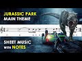 Theme From Jurassic Park | Sheet Music with Easy Notes for Recorder Flute Violin Beginners Tutorial