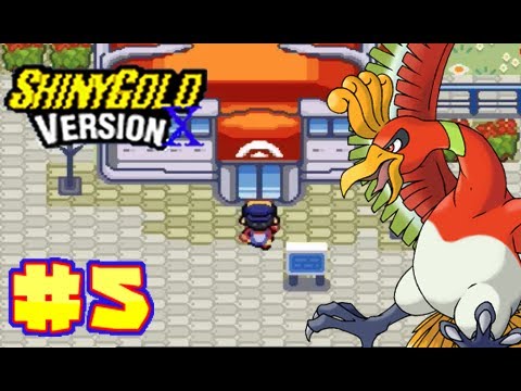 Let's Play Pokemon Shiny Gold Version X Part 5 - GoldenRod City