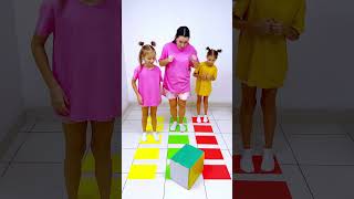Dice color paper challenge #shorts Eva Alisa Family Shorts 