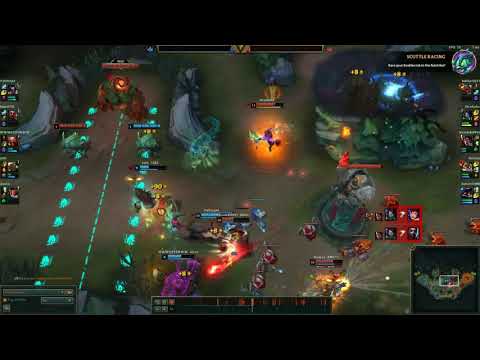 [League of Legends Highlights] Pentakill Akali Nexus Blitz