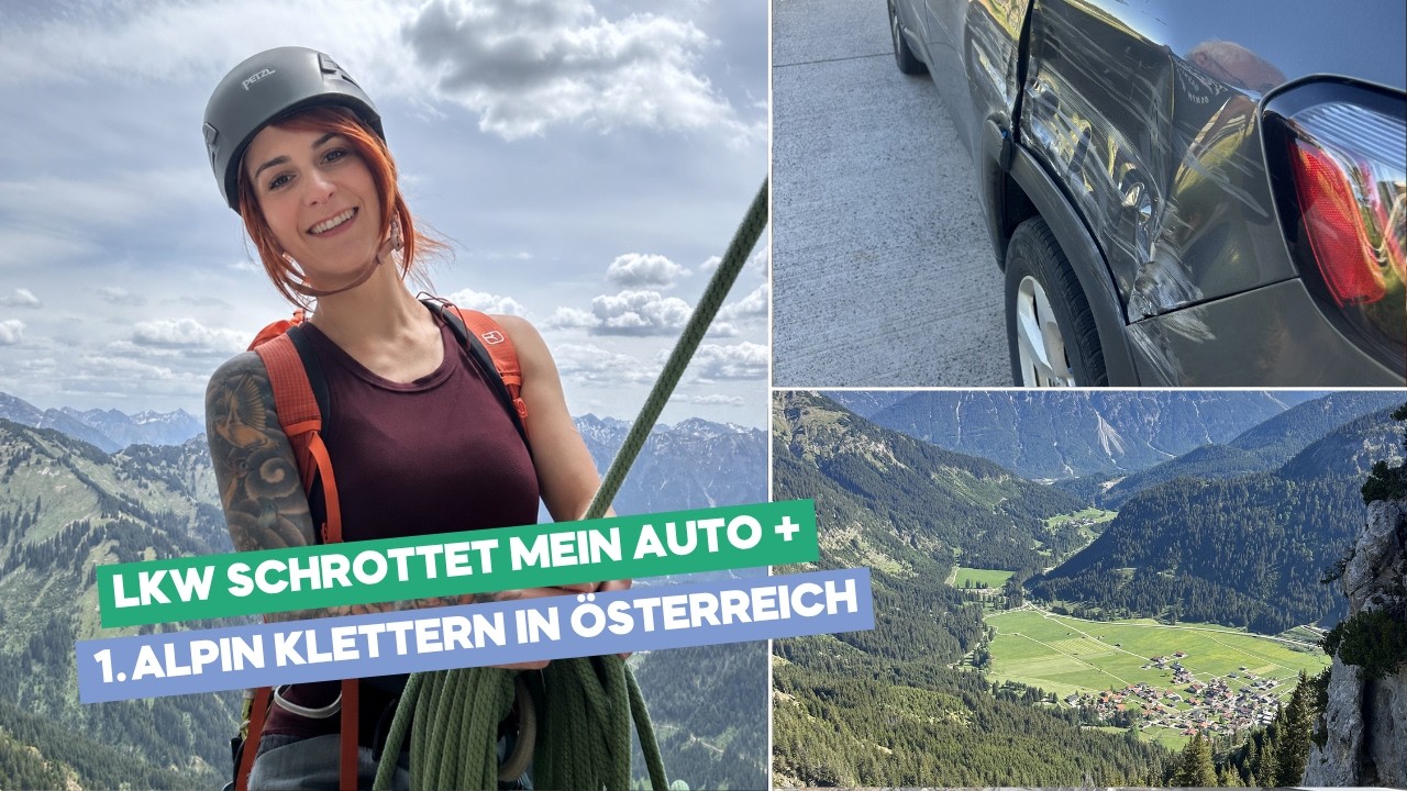 AUTOUNFALL!! 😱 + 1. ALPIN KLETTERN IM ALLGÄU | Weekly Vlog 10-26