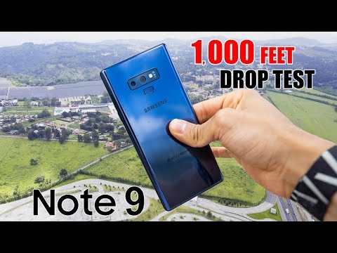 Samsung Galaxy Note 9 DROP TEST - 1,000 FT!  *No Clickbait | (in 4K)