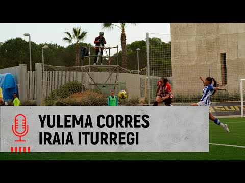 Imagen de portada del video Yulema Corres & Iraia Iturregi | post Sporting de Huelva 2-3 Athletic Club | J20 Liga F