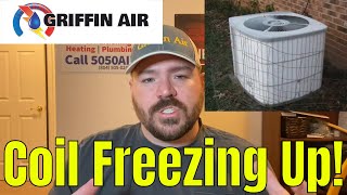 Heat Pump Freezing Up — Ice on Coil