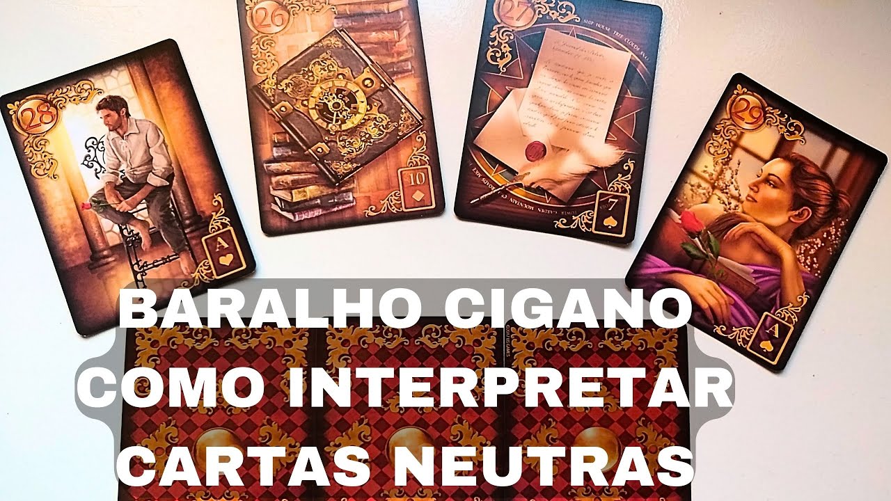 BARALHO CIGANO INTERPRETAÇÃO DE CARTAS NEUTRAS E COMBINAÇÕES