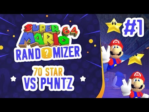 Super Mario 64 Randomizer 70 Star Race vs P4ntz #1