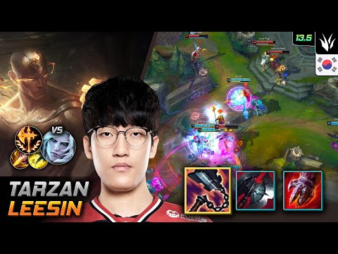 Tarzan Jungle Lee Sin Build Goredrinker Conqueror - Tarzan Lee Sin Match Highlight - LOL KR 13.5