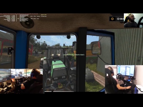 farming simulator 17 lets play drumard farm sever  with dad E13