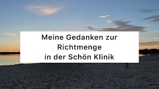 Richtmenge in der Schön Klinik: Pro & Contra // Essstörung~Recovery