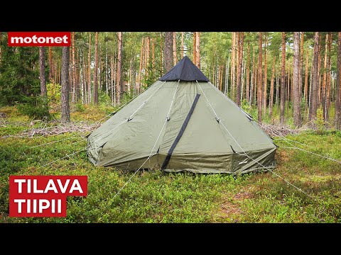 Woodlander Tiipii -teltan pystytys l Motonet-ohjeet