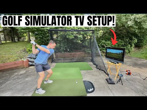 Golf Simulator TV Setup | Easy & Affordable Option for Garmin R10 & MLM2PRO