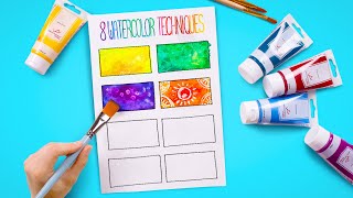 Download lagu CARA MELUKIS SEPERTI PELUKIS PROFESIONAL - 8 Teknik Mudah Menggunakan Cat Air mp3