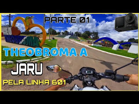 Vamos de THEOBROMA a Jaru Pela Linha 601 - DJI Osmo action 4 Mic Lark A1 Rondônia #motovlog 