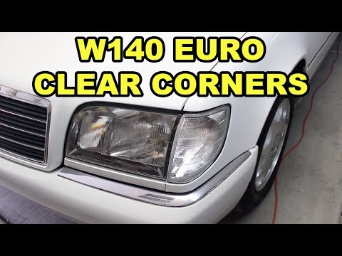 W140 Mercedes-Benz Clear Corner Lamp Installation