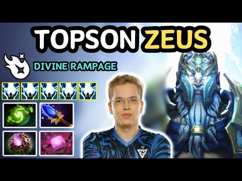 🔥 7.36b TOPSON ZEUS Midlane Highlights 20 KILLS 🔥 Master Tier Zeus By Topson INSANE PLAY - Dota 2