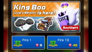 Mario Kart Tour - Firing 10 King Boo (Luigi’s Mansion) Halloween Tour Pipes