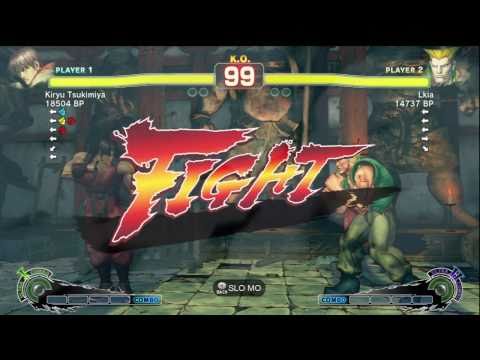 Kiryu Tsukimiya [Guy] vs Lkia [Guile] SSF4 Japanese Online Ranked Matches - TRUE-HD