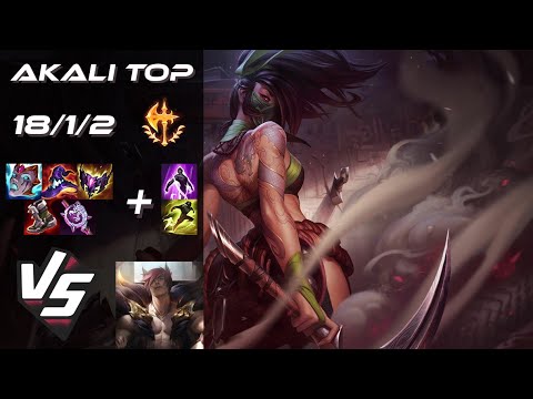 TOP Akali vs Sett - EU Grandmaster Patch 25.S2.2