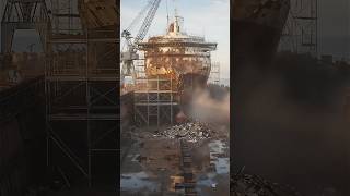 TransForming A Giant cruise ship #timelapse #architecture #transformation