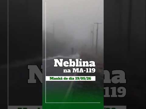 Muita neblina na estrada - MA-119 entre Altamira do Maranhão e Vitorino Freire-MA