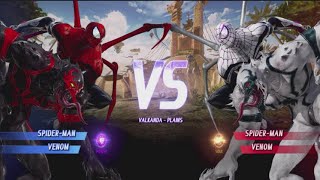 Spider-man and Venom vs White Spider-man and Venom