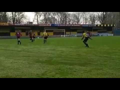 Goeie onderschepping en goal bij Veendam 1894!