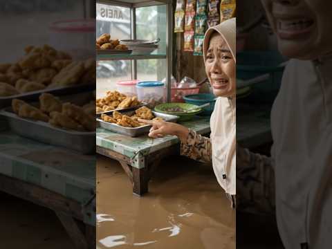 Banjir 1 Meter Jam 8 Pagi! Masuk Warung Semua Terendam 😭