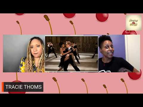 Tracie Thoms talks about learning from Rosario Dawson on set.