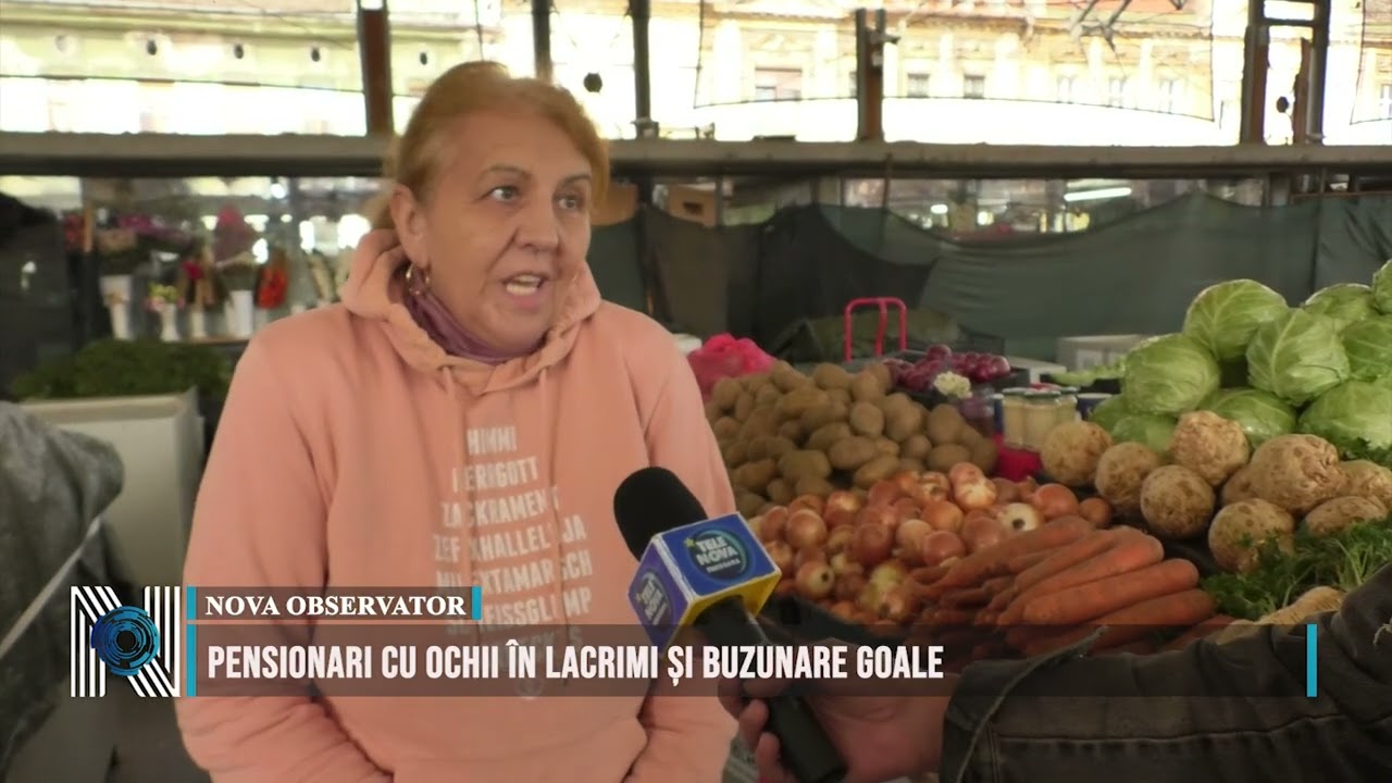 PENSIONARI CU OCHII ÎN LACRIMI ȘI BUZUNARE GOALE