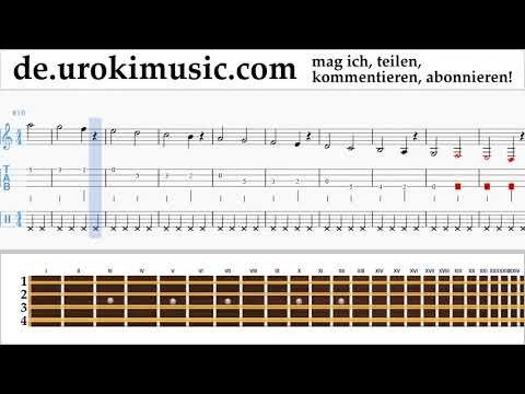 Mandoline Tutorial Shakira - Me Enamoré Noten Lernen Teil#1 um-i995