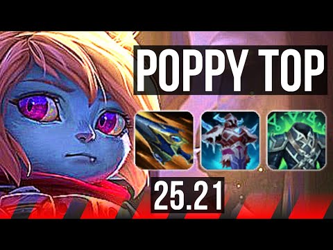 POPPY vs IRELIA (TOP) | 8 solo kills, 42k DMG, 17/3/6, Godlike | EUW Diamond | 25.21