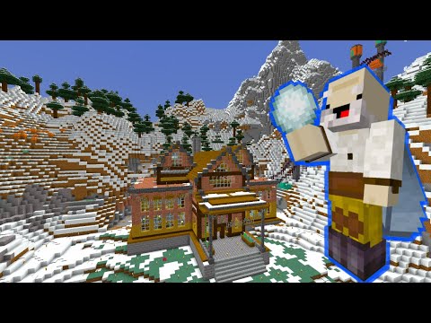 Insane Minecraft Build: 2b2t's Winterland Ski Lodge