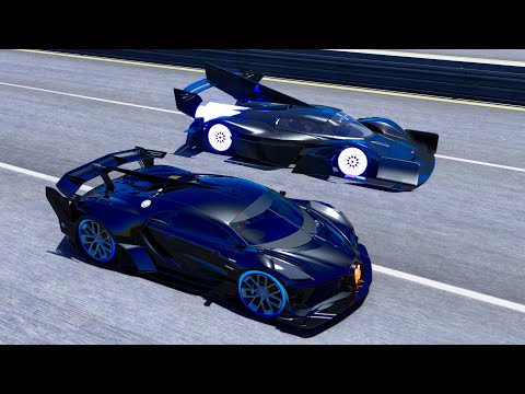 Aston Martin Black Nightmare VGT vs Bugatti Black Devil at Special Stage Route X