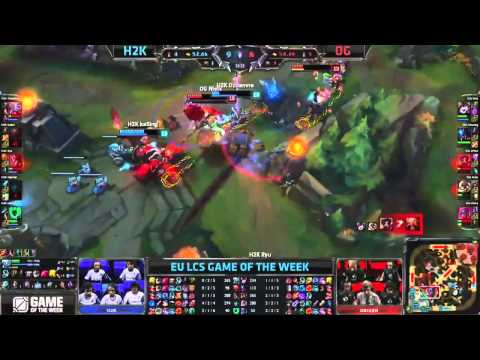 H2K Hjarnan Kalista VS Origen xPeke Viktor HIghlights   2015 EU LCS Summer