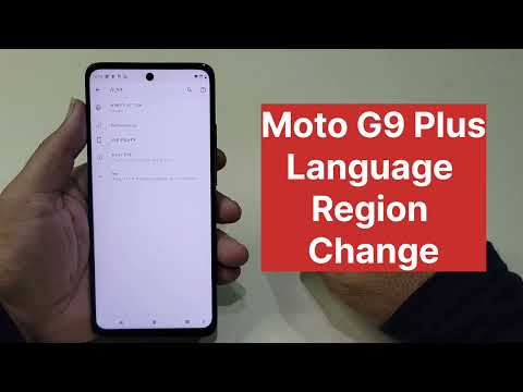 Moto G9 Plus Language And Region Change