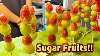 Best Street Foods! Phnom Penh walk street, Cambodian street food