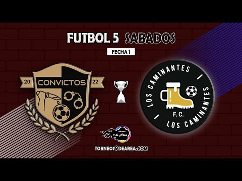 Convictos vs Caminantes FC (fecha 1) - Futbol 5 (sabados) - Torneos 9 de Area