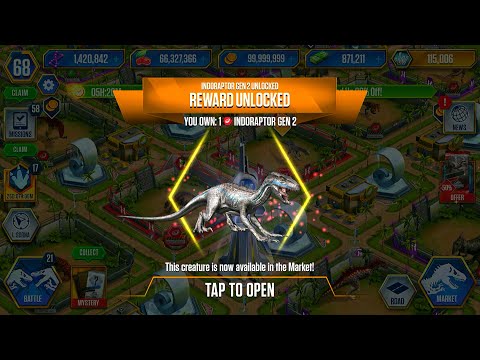NEW UNLOCK SUPERHYBRIDS INDORAPTOR GEN 2 MAX X3 LEVEL 40 | HT GAME