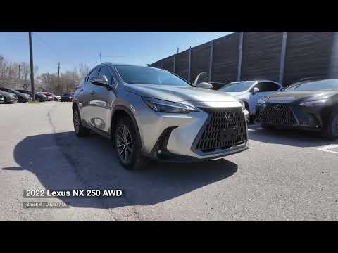 2022 Lexus NX 250 AWD in Silver for sale at Ken Shaw Toyota in Toronto, ON