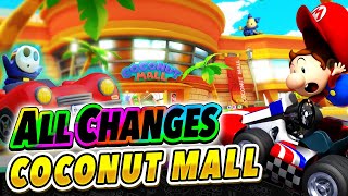 Conditional Cars?! All Changes in Coconut Mall! | Classics VS Mario Kart 8 ANALYSIS