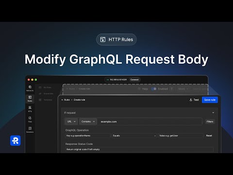 Modify GraphQL Request Body Using Requestly