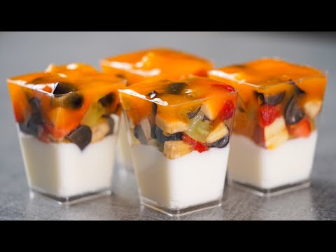 Fruits Dessert Cup | Fruits Pudding Cup | Fruits Salad | N'Oven