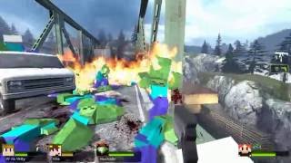 MEGA CAOS!! - Willyrex Y sTaXx - MINECRAFT MOD - LEFT 4 DEAD 2 [Parte 3]