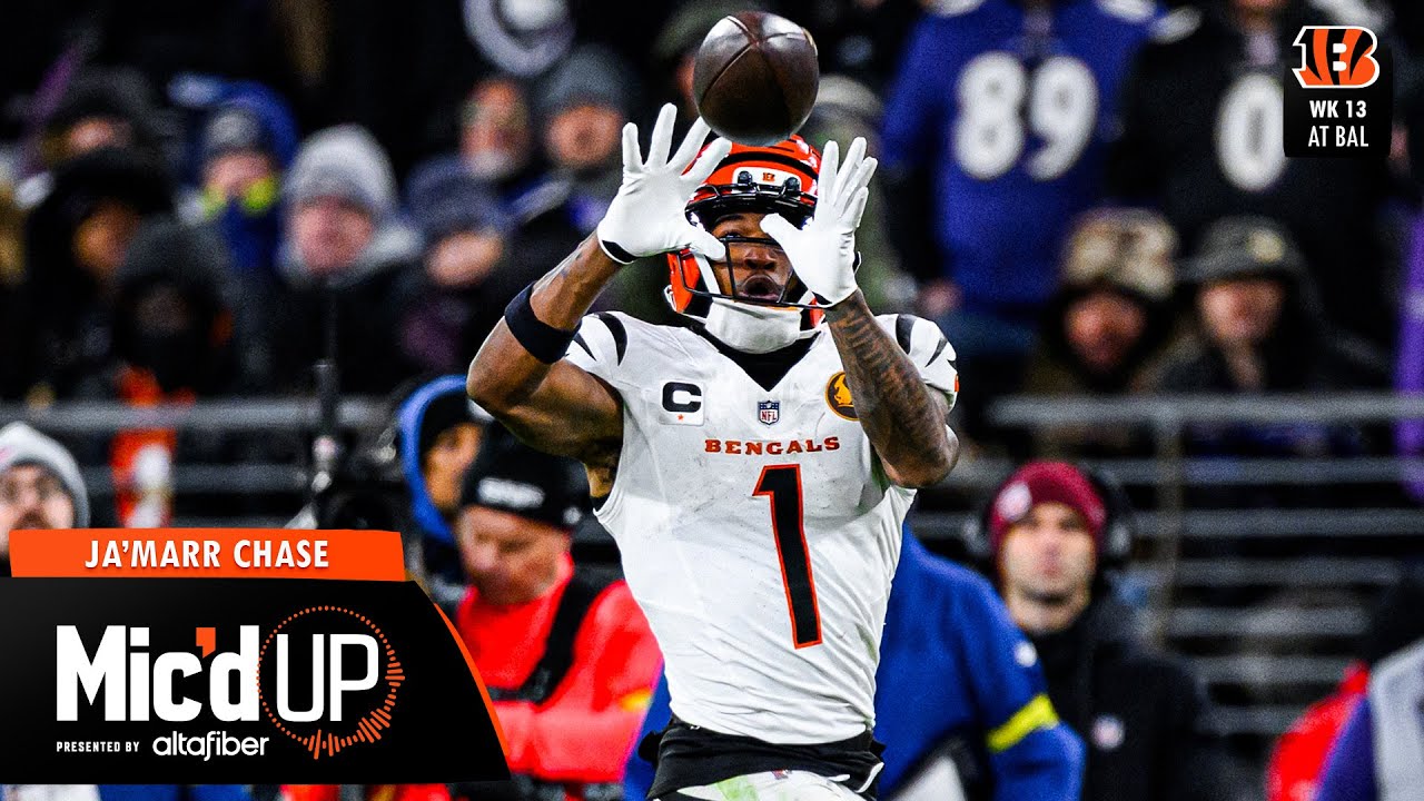 Ja'Marr Chase Mic'd Up vs Baltimore Ravens Week 13 | 2025 Mic'd Up