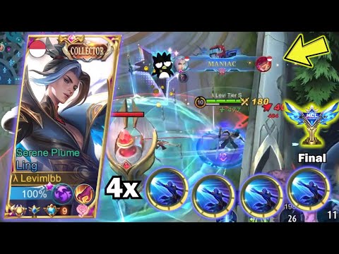 LING FASTHAND 21 Kills in 9 Minutes & 3x Maniac in MCL Final | Ling Fasthand Gameplay - Levimlbb