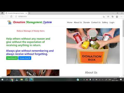 2 Python Django Project || Donation Management System || Home Page Design
