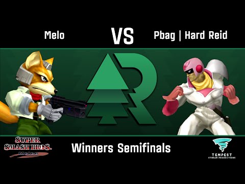 Melo (Fox) vs Pbag | Hard Reid (Captain Falcon) - Melee Winners Semifinals - Evergreen Rising #10
