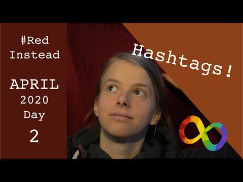 Autistic Hashtags Guide | #RedInstead April 2020 Day 2 | Autism Awareness Month || Jontje